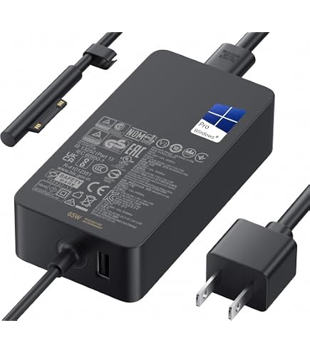Amazon.com: 65W Replacement for Surface Pro 7 Charger Microsoft